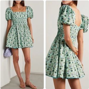 NEW Agua by Agua Bendita Caramelo Herbal Mini Dress Multicolor Floral XL